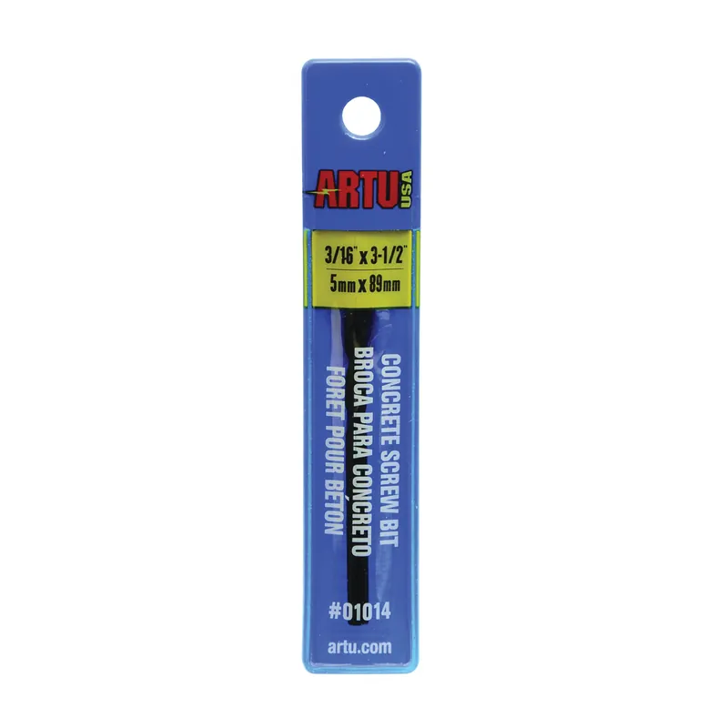 ARTU 01014 Drill Bit, 3/16 in Dia, 3-1/2 in OAL, Parabolic Flute, 3/16 in Dia Shank, Straight Shank Same Day Shipping