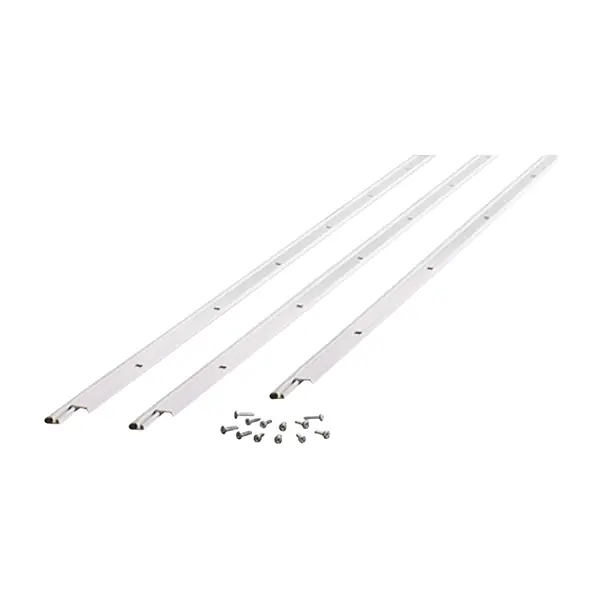 M-D 91850 Jamb Weatherstrip, Aluminum/Vinyl, White Money Back Guarantee