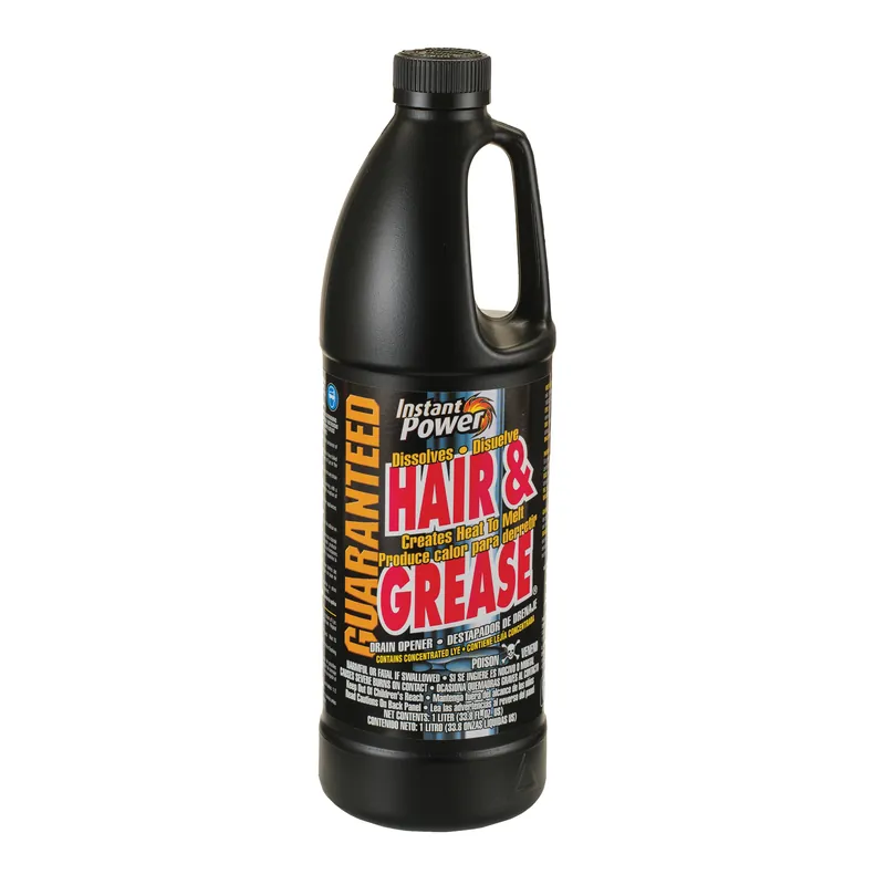 Instant Power 1969 Hair and Grease Drain Opener, Liquid, Clear, Odorless, 1 L Bottle Special Discount