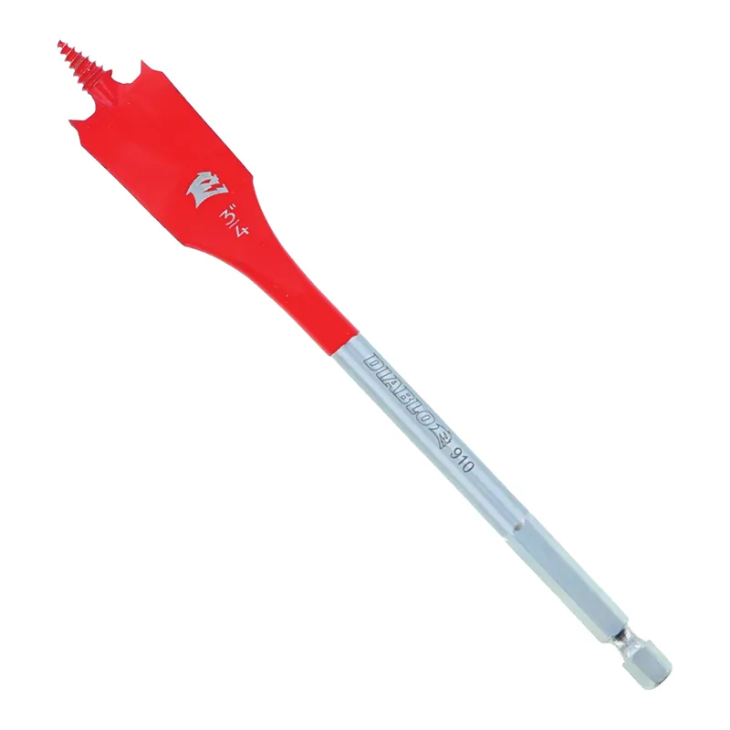 Diablo SPEEDemon DSP2090-P2 Spade Drill Bit, 3/4 in Dia, 6 in OAL, 10 mm Dia Shank, Hex Shank, 2/PK Reduced Price