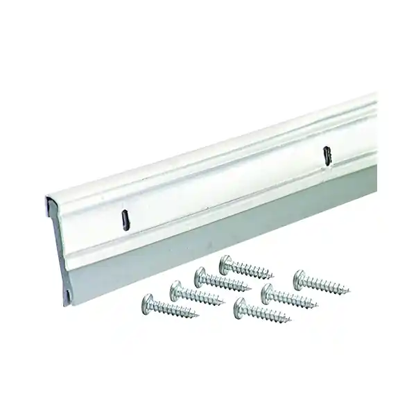 M-D 05629 Door Sweep, Aluminum Flange, 36 in L, Aluminum Flange, Vinyl Insert Warranty Included