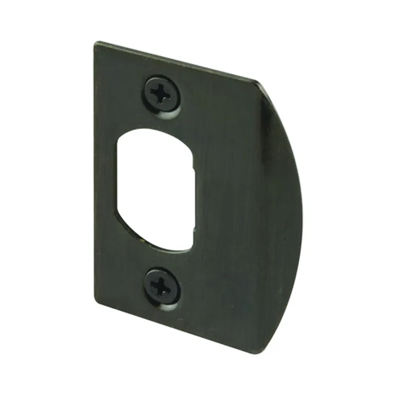 Defender Security E 2233 Strike Plate, 2-1/4 in L, 1-7/16 in W, Steel, Antique Brass Money Back Guarantee