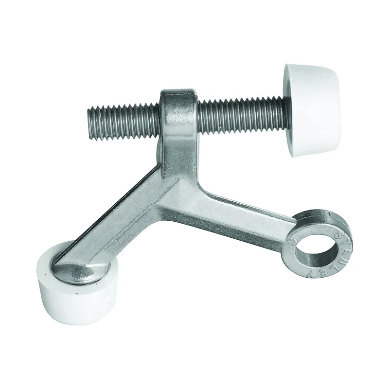 Same Day Shipping National Hardware N830-122 Hinge Pin Door Stop, 5 in W, Zinc, Satin Nickel