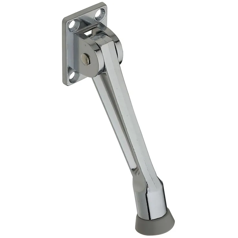 Clearance National Hardware V239 Series N184-234 Door Stop, 5 in Projection, Zinc, Chrome