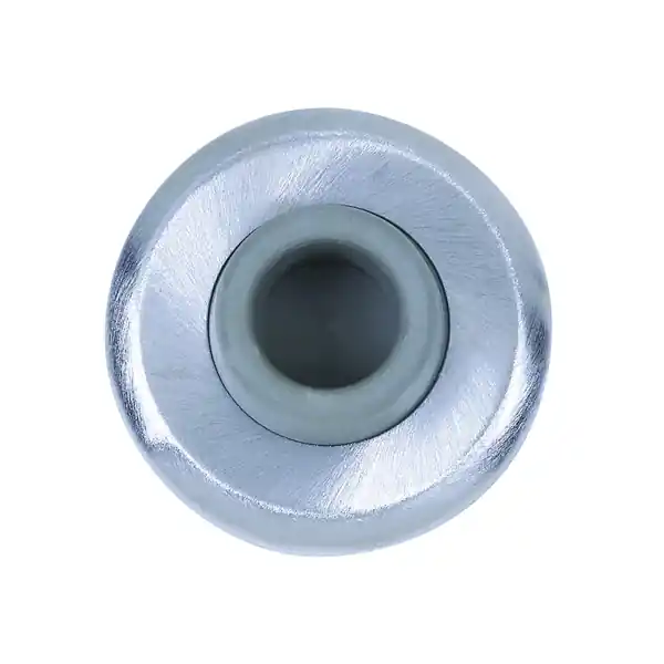 Price Drop Tell Manufacturing DT100084 Stop and Bumper, Silver, 2-1/2 in Dia Base, 1 in Projection, Iron, Satin