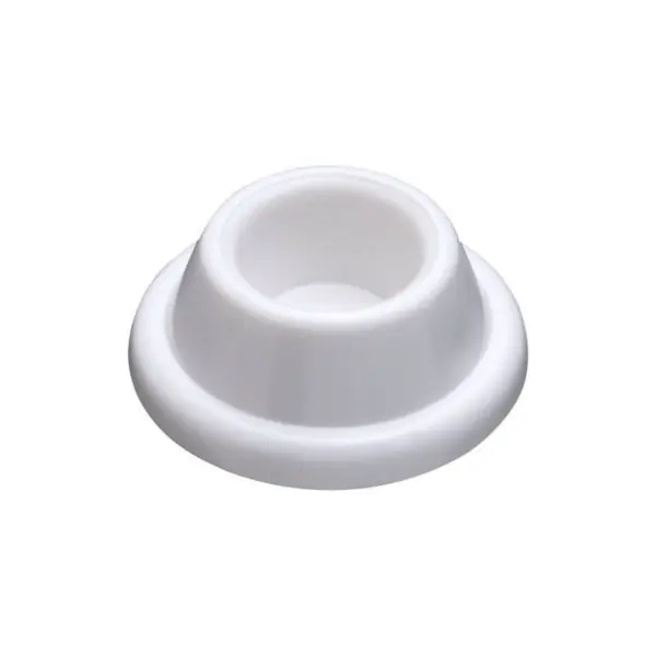 Hot Picks National Hardware N215-897 Door Stop, 1.9 in Dia Base, 0.72 in Projection, Plastic, White, 2/PK
