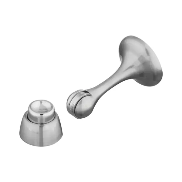 National Hardware N328-195 Door Stop, 1-3/4 in Dia Base, 3 in Projection, Die-Cast Zinc/Steel Premium