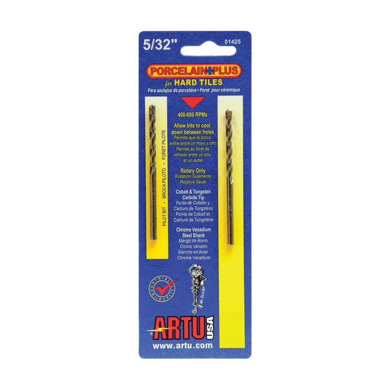ARTU 01425 Drill Bit, 5/32 in Dia, 3-1/8 in OAL, Flat Flute, 2-Flute, 5/32 in Dia Shank, Straight Shank Final Sale