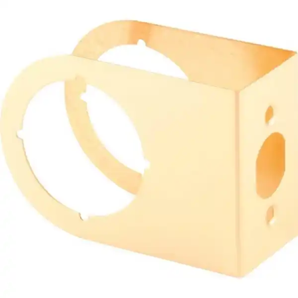Price Cut Prime-Line U 10261 Lock and Door Reinforcer, 2-3/8 in Backset, 1-3/4 in Thick Door, Brass, Brass, 3 in H, 3-7/8 in W