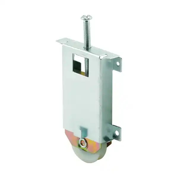 Prime-Line N 6630 Door Roller, 1-1/2 in Dia Roller, Steel, 1-Roller, Bottom Mounting Time-Limited