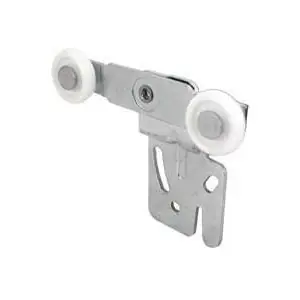 Prime-Line N 6502 Roller Assembly, 7/8 in Dia Roller, 1/4 in W Roller, Nylon/Steel, Silver, 2-Roller, 60 lb Buy Direct