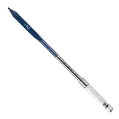 Free Shipping Bosch Daredevil DSB1001 Spade Drill Bit, 1/4 in Dia, 6 in OAL, 1-Flute, 1/4 in Dia Shank, Hex Shank