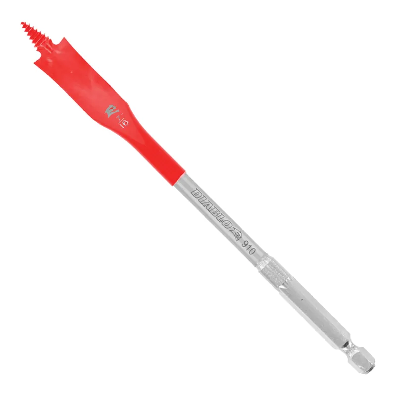 Best Choice Diablo SPEEDemon DSP2040 Spade Drill Bit, 7/16 in Dia, 6 in OAL, 10 mm Dia Shank, Hex Shank