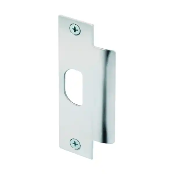 Handmade Defender Security U 9483 Strike Plate, 4-7/8 in L, 1-1/4 in W, Stainless Steel, Brushed