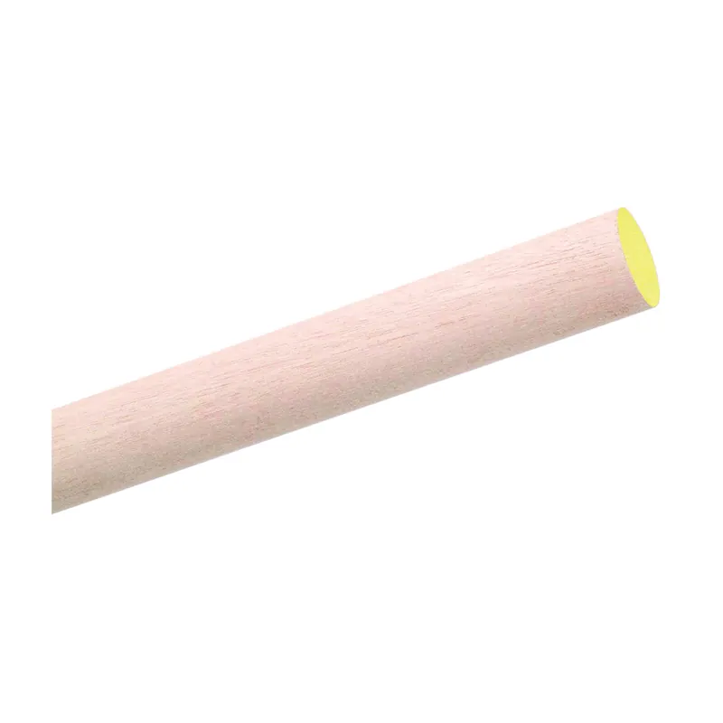 Last Chance Waddell 6312UB Dowel Rod, 3/4 in Dia, 36 in L, Aspen Wood, Yellow