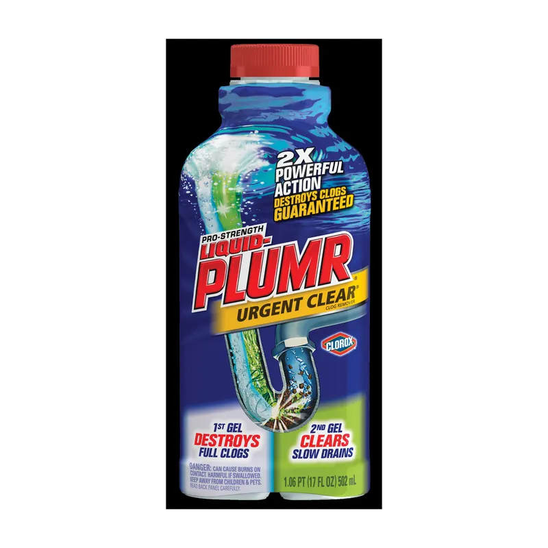 Liquid-Plumr 30548 Clog Remover, Liquid, Clear/Pale Yellow, Bleach, 17 oz Bottle Instant Buy