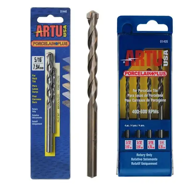 Top Pick ARTU 01440 Drill Bit, 5/16 in Dia, 4-1/2 in OAL, Flat Flute, 2-Flute, 5/16 in Dia Shank, Straight Shank
