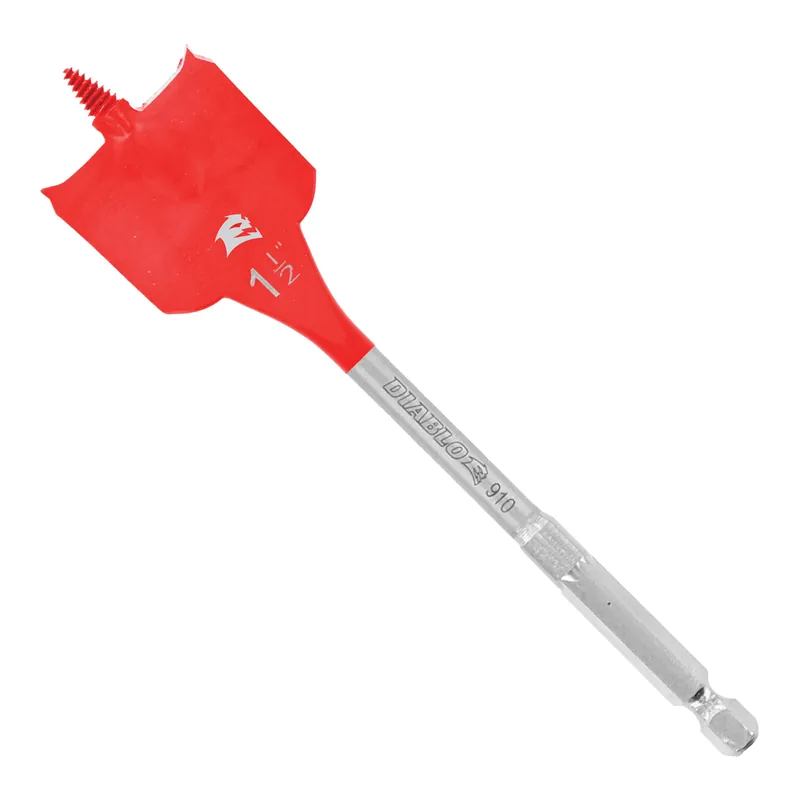 Big Sale Diablo SPEEDemon DSP2170 Spade Drill Bit, 1-1/2 in Dia, 6 in OAL, 10 mm Dia Shank, Hex Shank, 1/PK