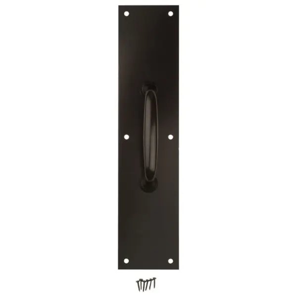 National Hardware N270-402 Pull Plate, 3-1/2 in W, 15 in H, Aluminum, Oil-Rubbed Bronze Top Rated