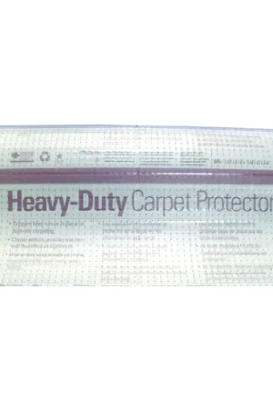 WJ Dennis VDP27075 Floor Runner Mat, 75 ft L, 27 in W, Rectangular, Clear Grab Now