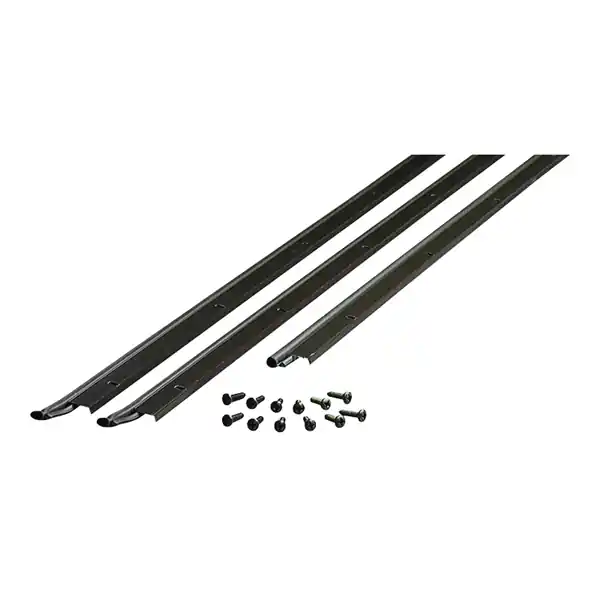 Buy Online M-D 01156 Jamb Bronze coloured Weatherstrip Kit, 7/8 in W, 3/16 in Thick, 84 in L, Aluminum/Vinyl