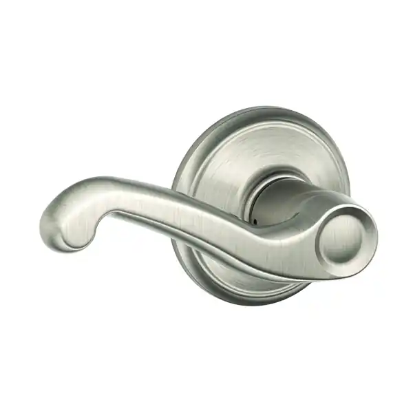 Schlage F Series F10VFLA619 Passage Lever, Mechanical Lock, Satin Nickel, Metal, Residential, 2 Grade Sale
