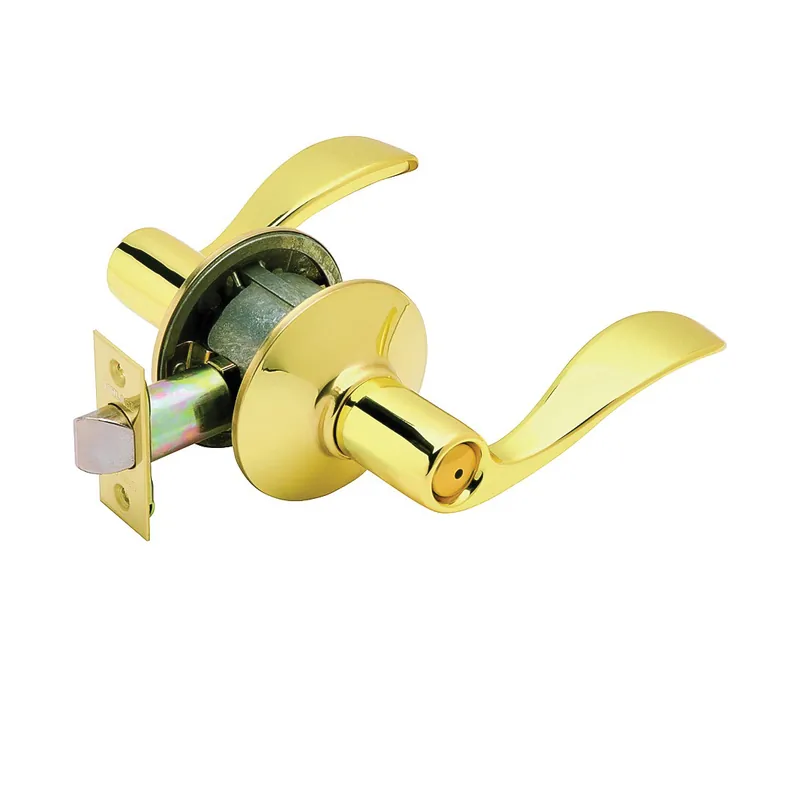 Schlage F Series F40V ACC 605 Privacy Lever, Mechanical Lock, Metal, Residential, Bright Brass, 2 Grade Price Drop