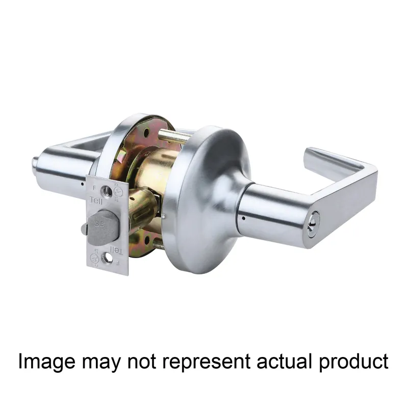 Affordable Tell Manufacturing LC2400 Series CL102902 Entry Lever, Matte Black, Lever Handle, Steel, Commercial, Left, Right Hand