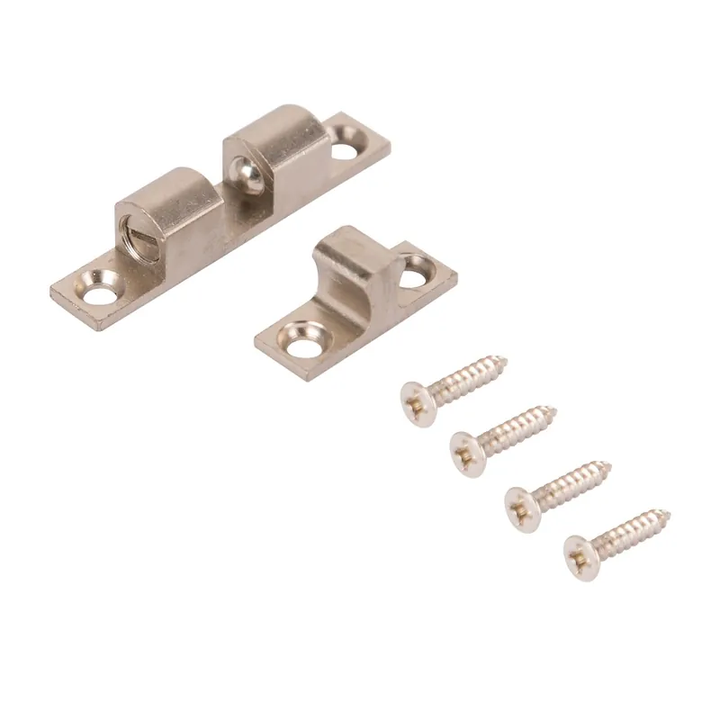ProSource CB-01CSN-PS Double Ball Catch, Brass, Satin Nickel, Satin Nickel Weekend Sale