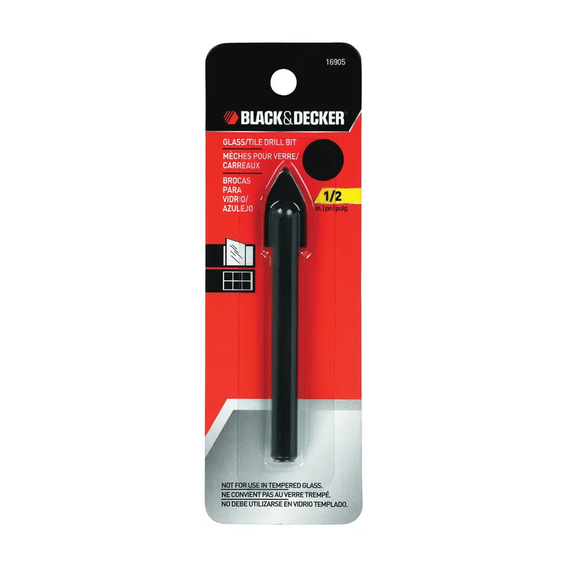 Black+Decker 16905 Drill Bit, 1/2 in Dia, 3-7/8 in OAL, 1/2 in Dia Shank Weekend Sale