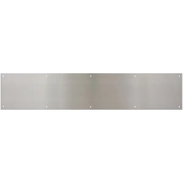Limited Time National Hardware N270-316 Kick Plate, 34 in L, 8 in W, Satin Nickel