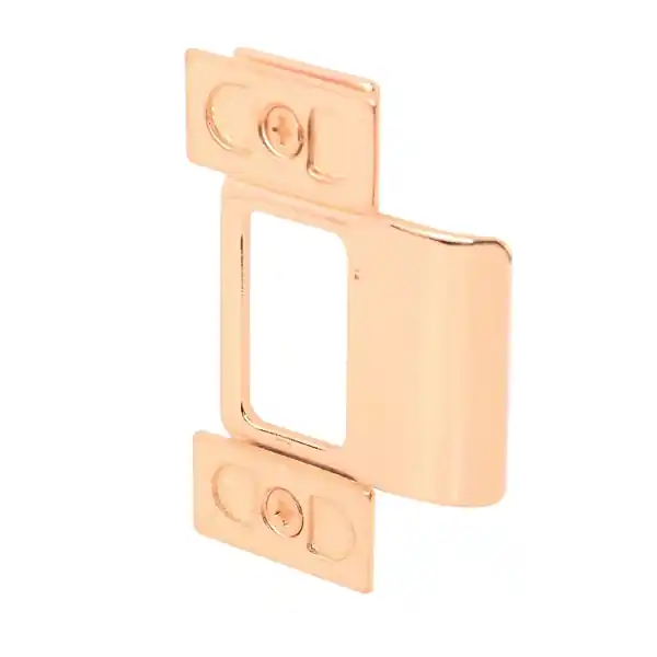 Defender Security U 9486 Door Strike Plate, 4-1/4 in W, Steel, Brass High Quality