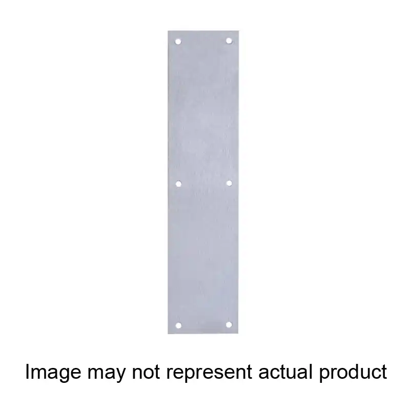 Tell Manufacturing DT101944 Push Plate, 15 in L, 3-1/2 in W, 0.05 ga Gauge, Stainless Steel, Matte Black Limited Time