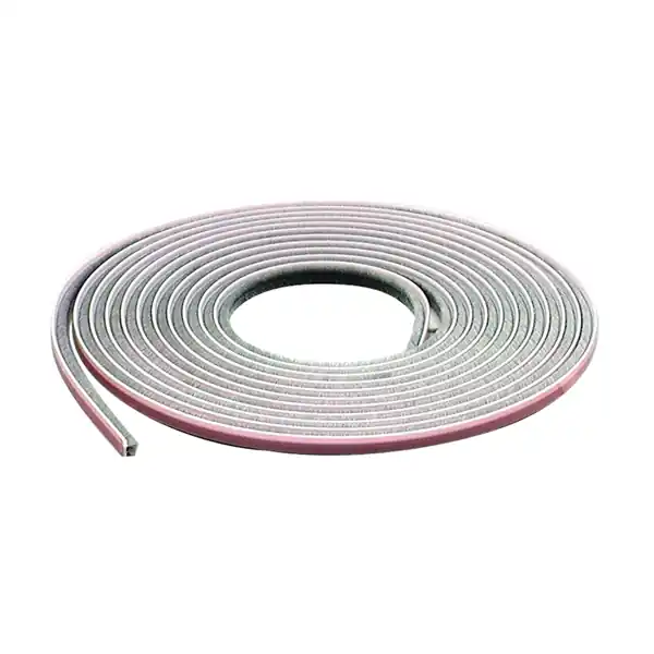Editor’s Pick M-D 04267 Replacement Weatherstrip, 1/4 in W, 7/32 in Thick, 17 ft L, Vinyl, Gray, Self Adhesive Mounting