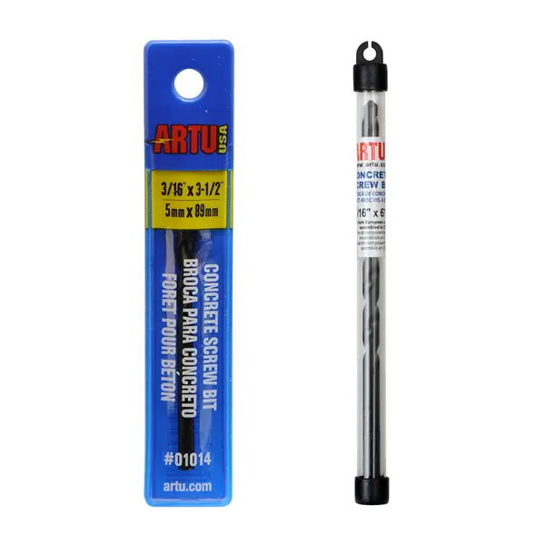 Editor’s Pick ARTU 01031 Drill Bit, 1/4 in Dia, 6-1/4 in OAL, Parabolic Flute, 1/4 in Dia Shank, Straight Shank