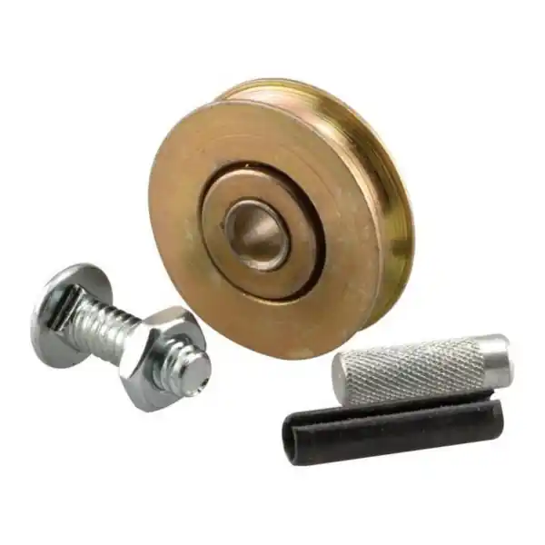 Bargain Prime-Line D 1796 Roller and Axle Kit, 1/4 in ID x 1-1/4 in OD Dia Roller, 5/16 in W Roller, Steel, 2-Roller