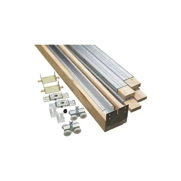 Last Chance National Hardware N186-858 Pocket Door Hardware, Aluminum/Particle Board/Steel