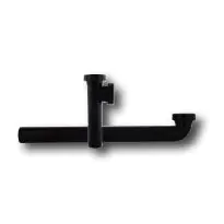 Crafted Lincoln 108970 End Outlet Sink Drain, 1-1/2 in Connection, Slip Joint, Plastic, Black