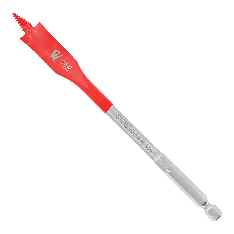 Price Cut Diablo SPEEDemon DSP2060 Spade Drill Bit, 9/16 in Dia, 6 in OAL, 10 mm Dia Shank, Hex Shank