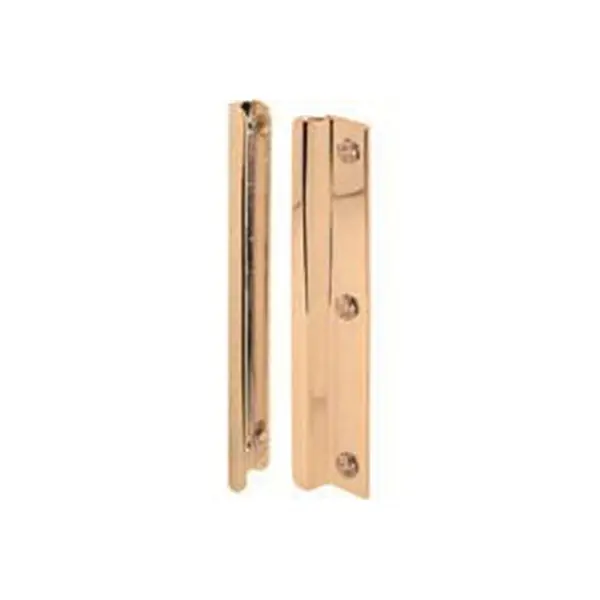 Defender Security U 9512 Entry Door Latch Shield, 6 in L, Steel, Brass Grab Now