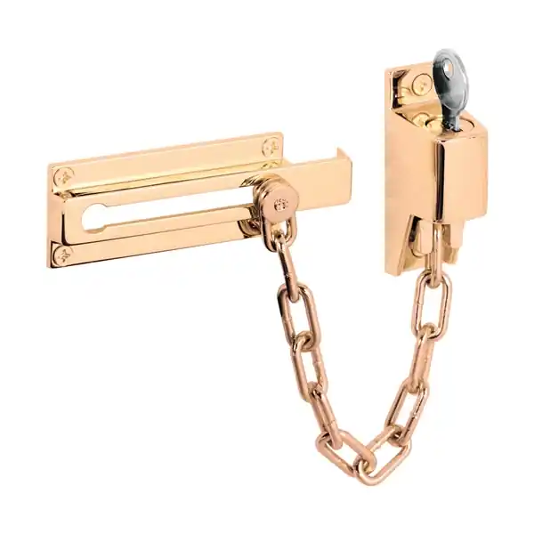 Defender Security U-9912 Chain Door Guard, Brass Don’t Miss Out