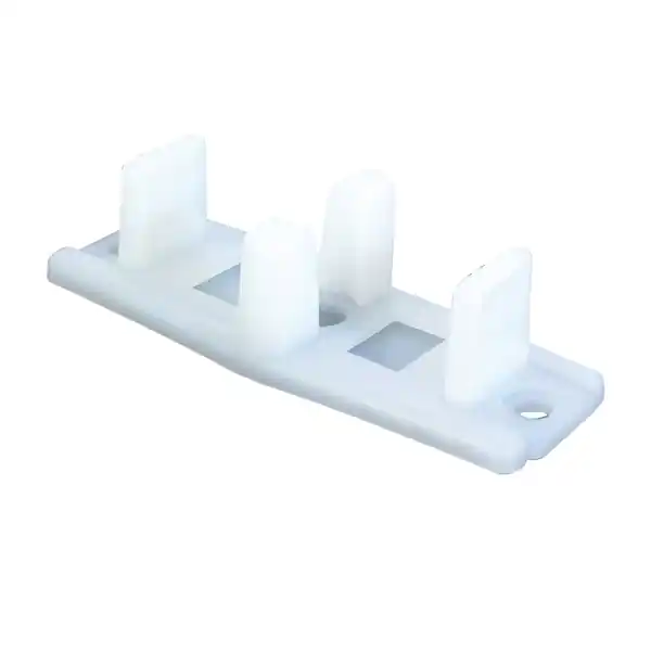 Reduced Price Prime-Line N 6562 Door Guide, 2-7/8 in L x 3/4 in H Dimensions, Nylon, White, Floor, 2/PK