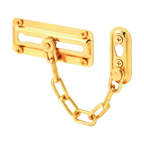 Trusted Brand Defender Security U-9905 Chain Door Guard, Steel, Brass