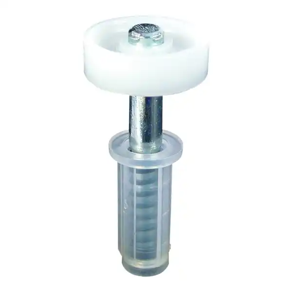 Best Choice Prime-Line N 6703 Roller Guide, 1-9/16 in L x 3-3/4 in W x 1-1/16 in D Dimensions, Nylon/Plastic, Top, 2/PK