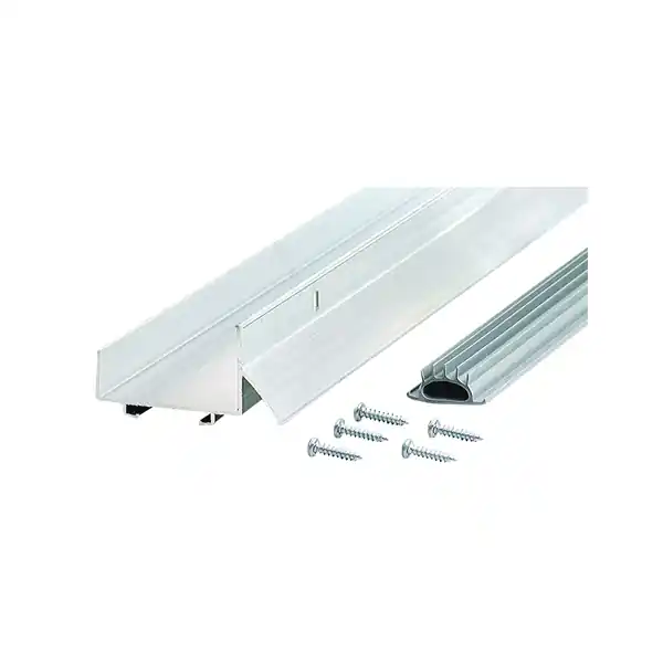 M-D 06155 Door Bottom with Drip Cap, 36 in L, 2.4 in W, 1-5/8 in H, Aluminum Super Sale