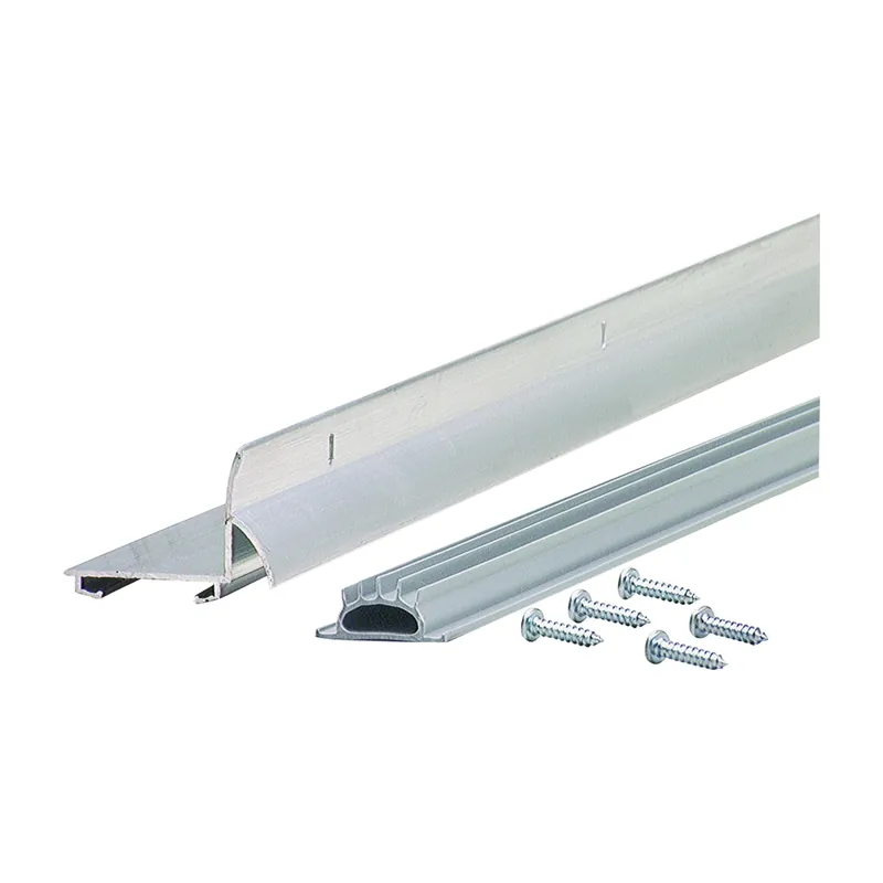 M-D DB001 Series 69500 Door Bottom with Drip Cap, 48 in L, 1-1/4 in W, 1-1/4 in H, Aluminum, Mill Price Drop