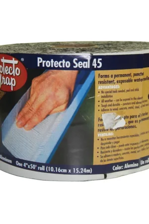 Protecto Wrap Protecto Seal 45 805204SW Membrane Flashing, 50 ft L, 4 in W, Polyethylene, Self-Adhesive Limited Time