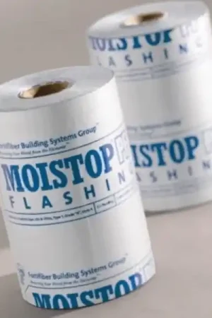 Fortifiber Moistop PF MFLASH6E Door and Window Flashing Roll, 300 ft L, 6 in W, Polypropylene, White Professional Grade