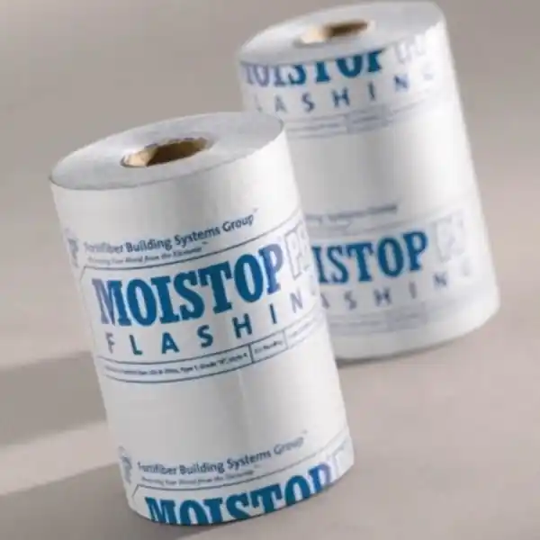Fortifiber Moistop PF MFLASH6E Door and Window Flashing Roll, 300 ft L, 6 in W, Polypropylene, White Professional Grade