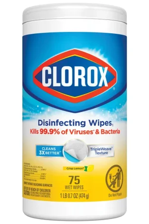 Super Sale Clorox 01628 Disinfecting Wipes, Can, Liquid, Citrus, White